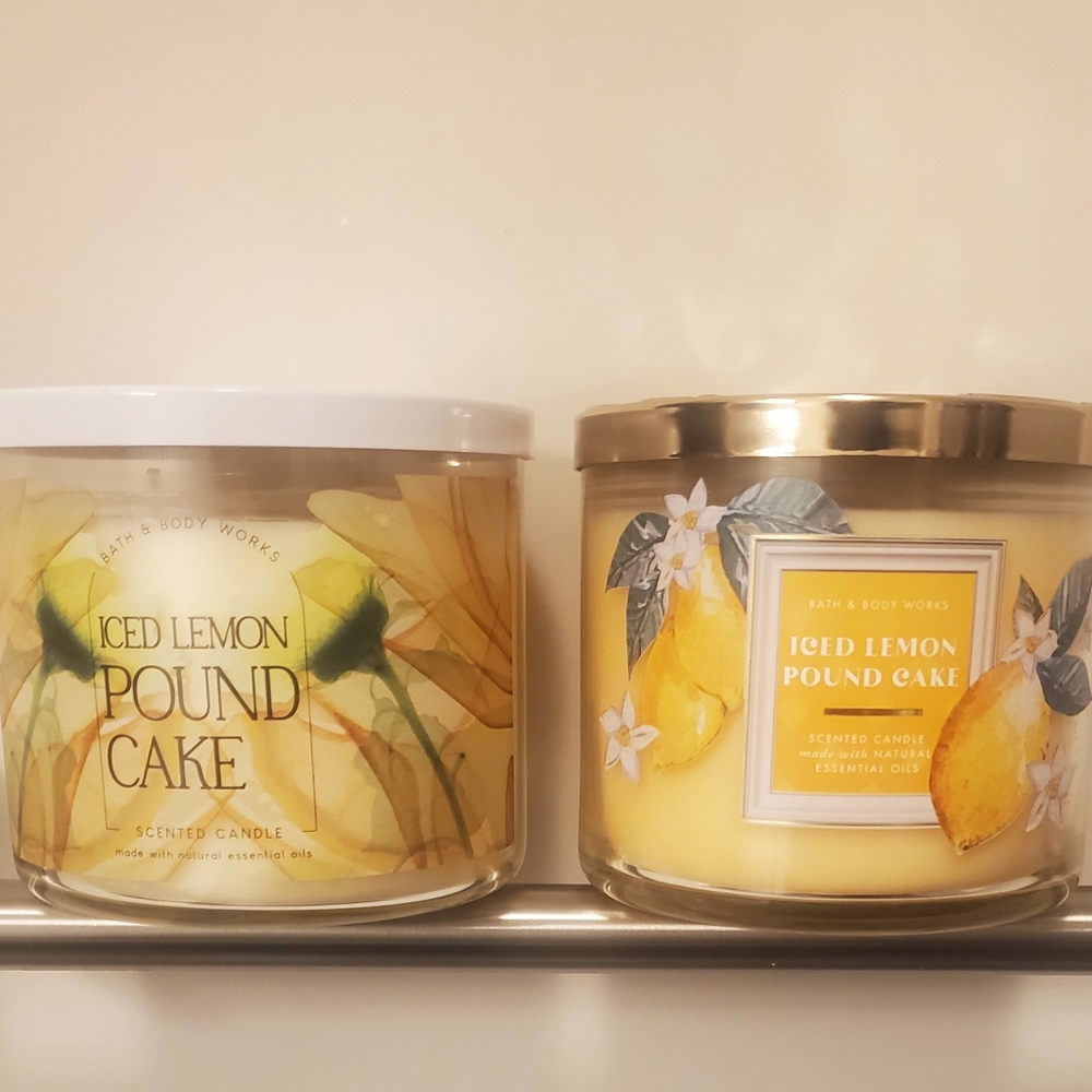 2 BBW Iced Lemon PoundCake Candles